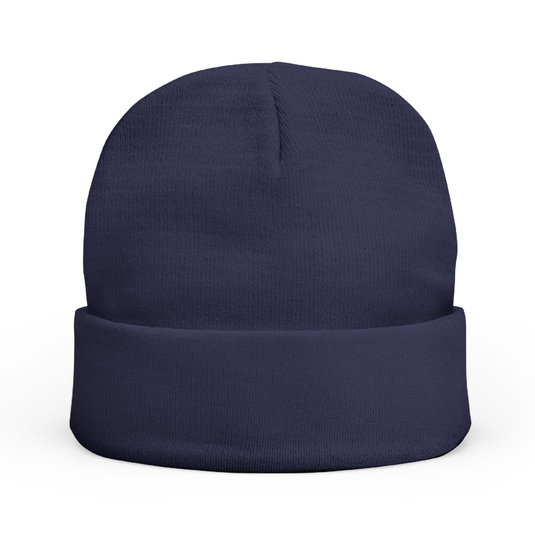 The back of a beanie