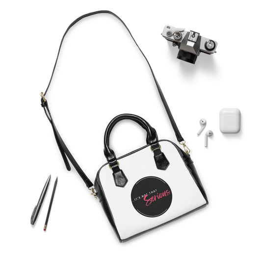 Chic Shoulder Handbag - "It's Not That Serious" Design