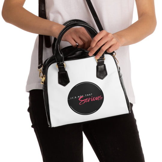 Chic Shoulder Handbag - "It's Not That Serious" Design