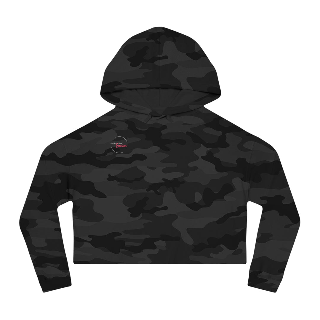 Women’s Cropped Hoodie - "It’s Not That Serious" - Casual Chic Sweatshirt for Everyday Wear