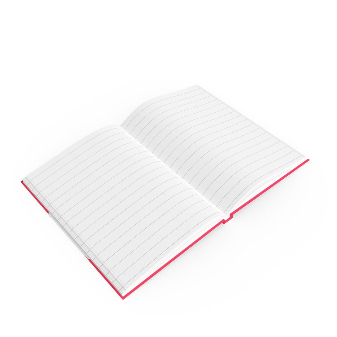 An open lined journal
