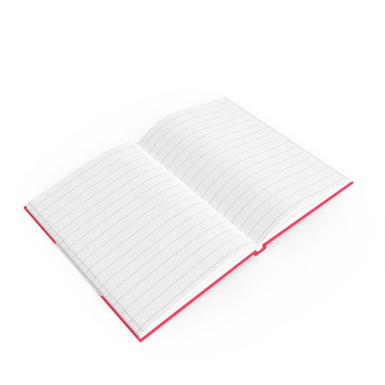 An open lined journal