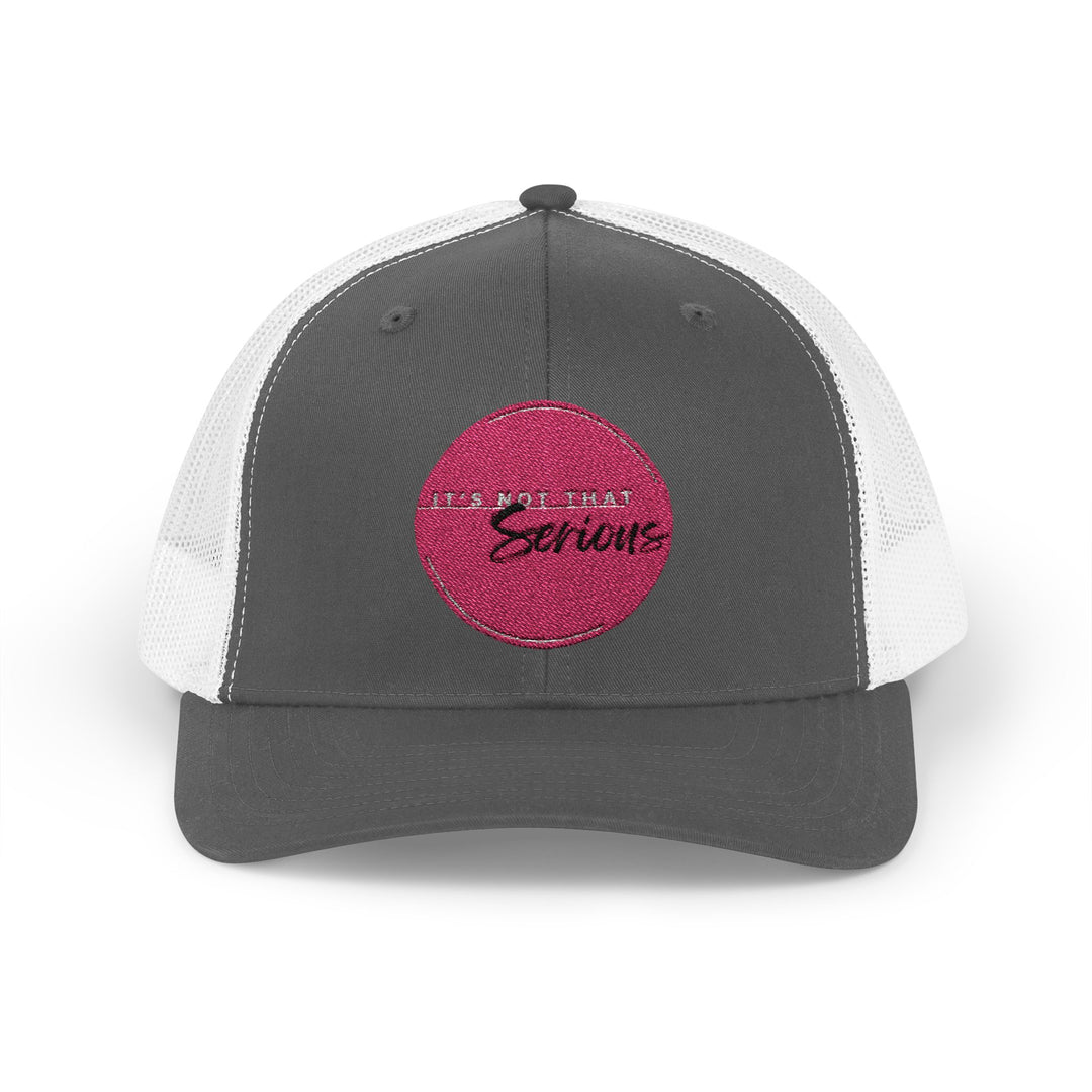 Casual Snapback Trucker Cap - "It's Not That Serious"