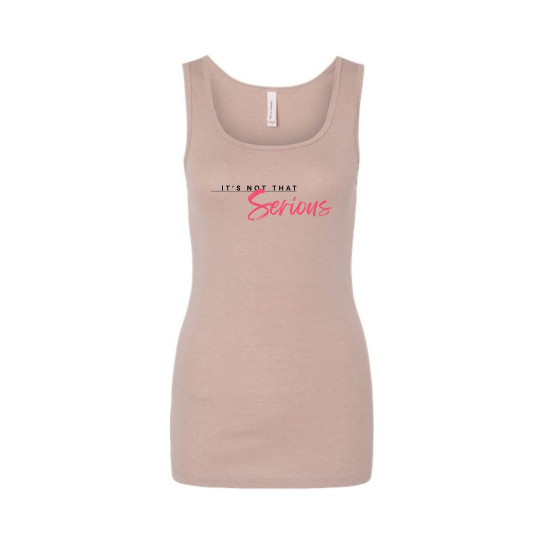 Women's Micro Ribbed Tank - "It's Not That Serious"