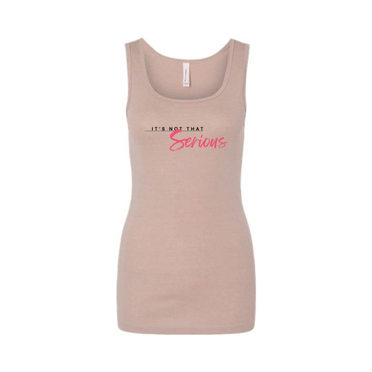 Women's Micro Ribbed Tank - "It's Not That Serious"