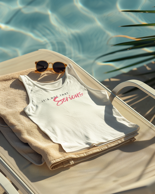 Women's Micro Ribbed Tank - "It's Not That Serious"