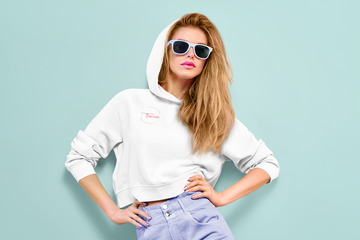 Women’s Cropped Hoodie - "It’s Not That Serious" - Casual Chic Sweatshirt for Everyday Wear