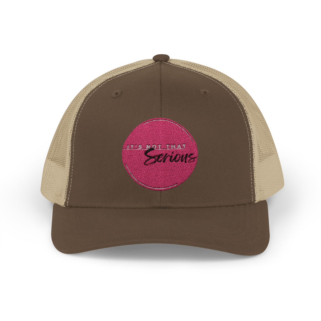Casual Snapback Trucker Cap - "It's Not That Serious"