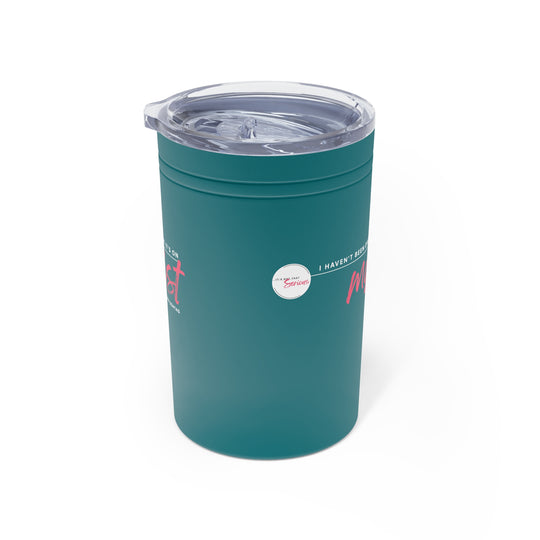 Teal tumbler with clear lid on a white background