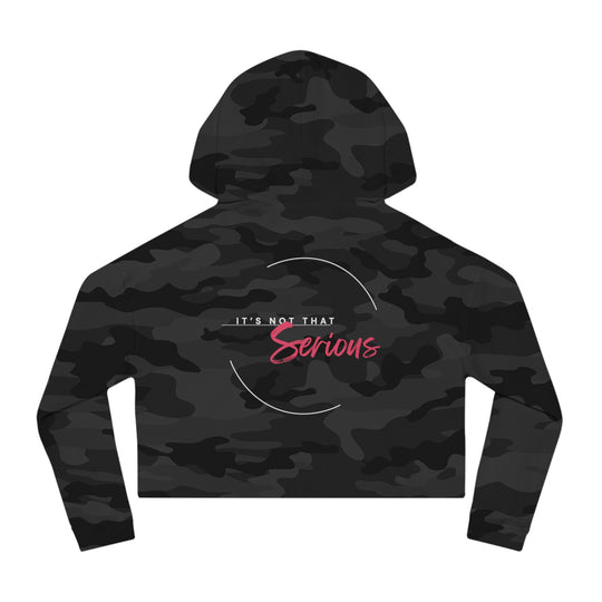 Women’s Cropped Hoodie - "It’s Not That Serious" - Casual Chic Sweatshirt for Everyday Wear