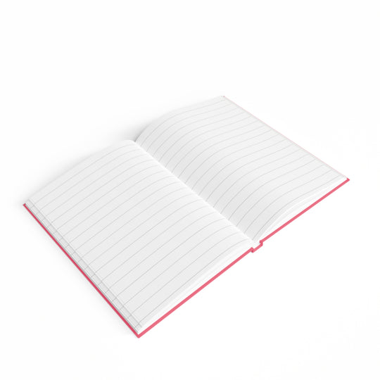 Open notebook with grid paper on a white background