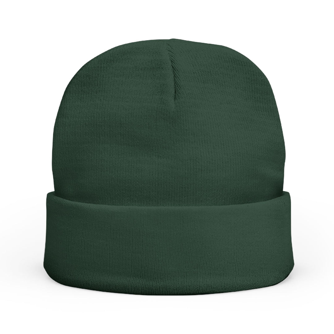 The back of a beanie