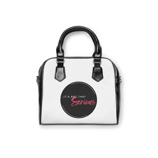 Chic Shoulder Handbag - "It's Not That Serious" Design