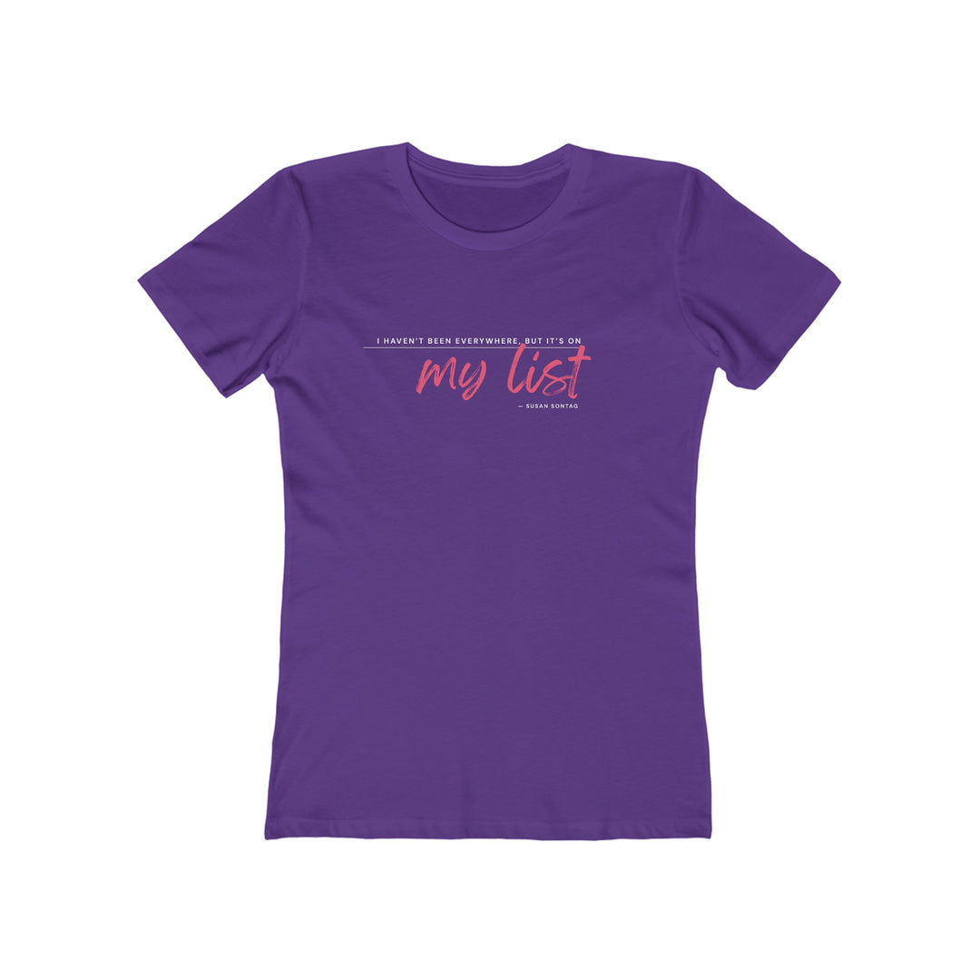 Women's Tee- 'It's on my list'
