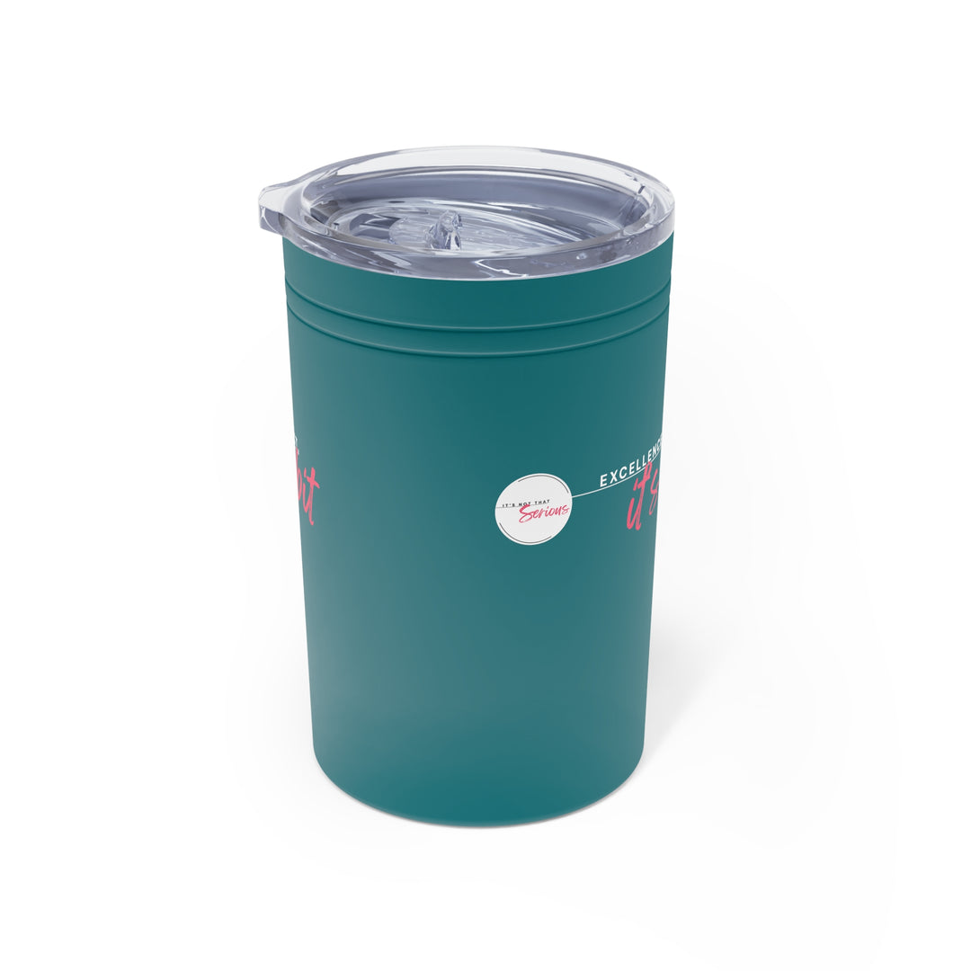 Teal tumbler with a clear lid on a white background